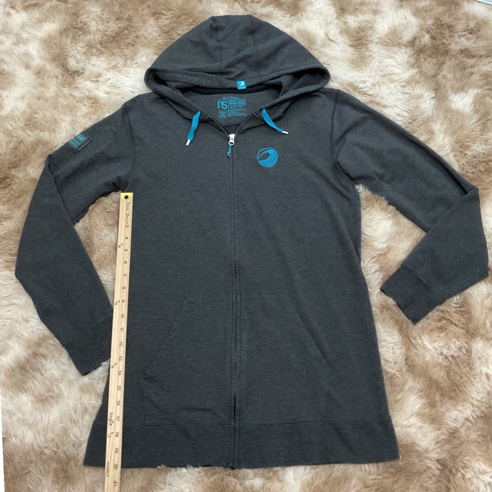 North Shore WaterShed Men 3XL Charcoal Gray Bamboo Cotton Full Zip Hoodie Hawaii - Picture 6 of 7